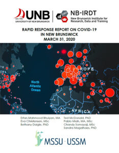 Cover of the Rapid Response Report on COVID-19 in NB, March 31, 2020