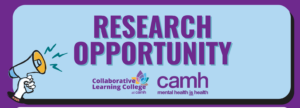 Research Opportunity (just the words)